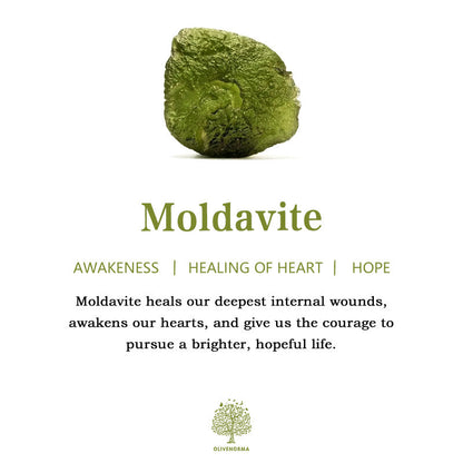 Skanto | Purification Green Moldavite Necklace - Alina