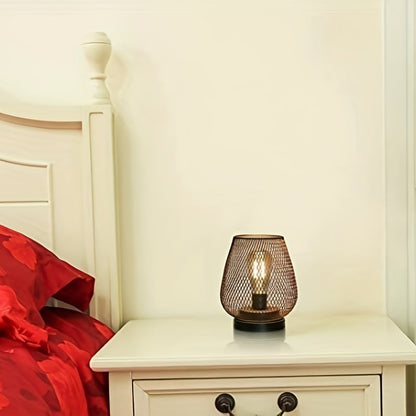 Sandsberg | Atmospheric Table Lamps | Warm Light in Metal Grid Design | 2-Piece Set