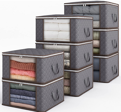 Skanto | Clothes Quilt Blanket Storage Bag Fabric Home Organizer Box Bags Zipper