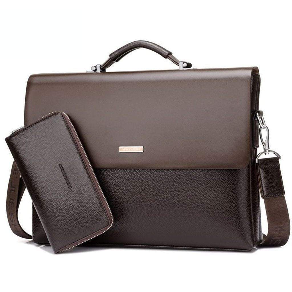 Karnz | New Men's Business Leather Briefcase