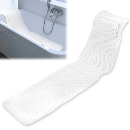HydroComfort Non-Slip Bathtub Mat with Pillow Bowlift