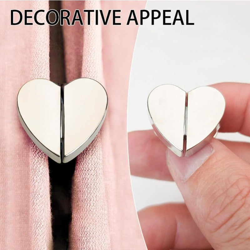 Heart-Shaped Magnetic Curtain Fasteners Bowlift