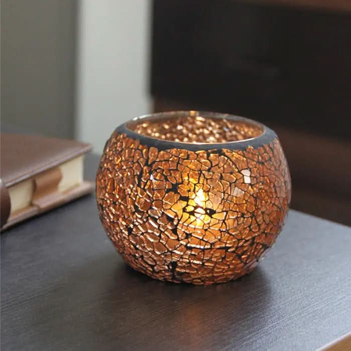 Skanto | Mosaic Glass Candle Holder for Home Decor