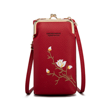 Skanto | Embroidered Women's Crossbody Wallet