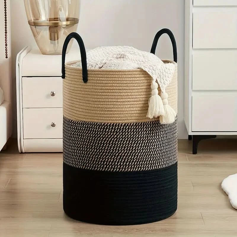 Skanto | WeaveBasket - Robust Laundry Storage Made from Woven Rope