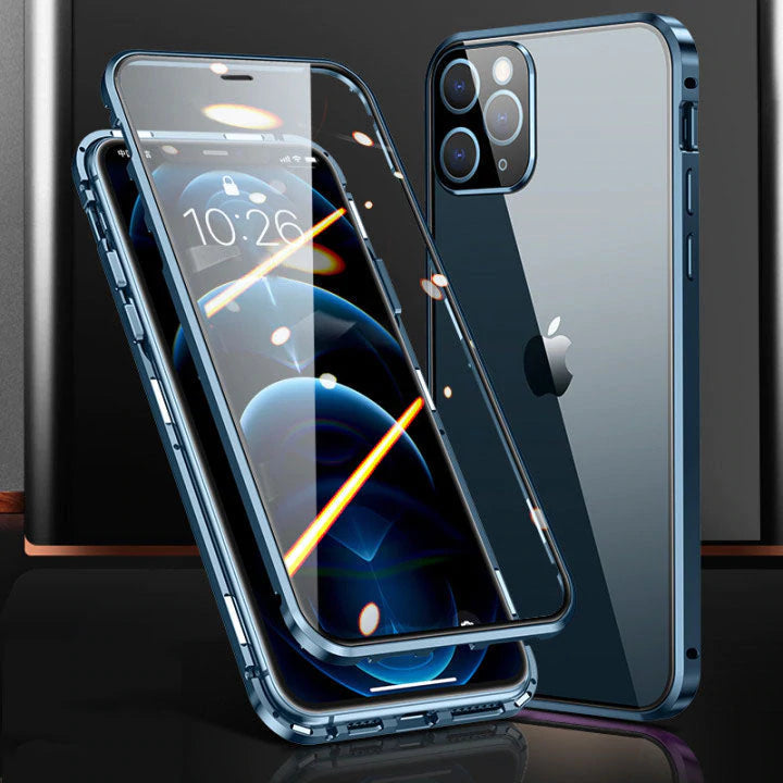 Brehn | Magnetic tempered glass double-sided compatible with iPhone