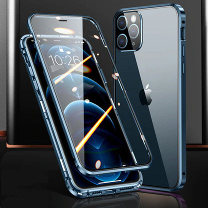 Brehn | Magnetic tempered glass double-sided compatible with iPhone
