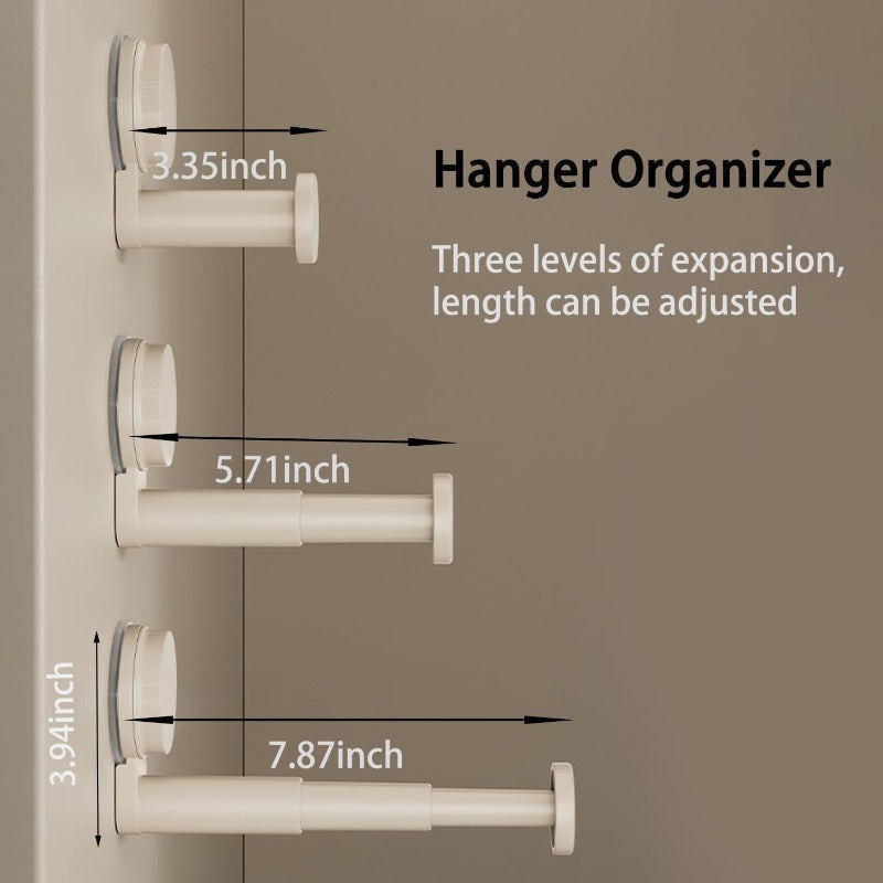 Telescopic Suction Hanger Organizer Bowlift