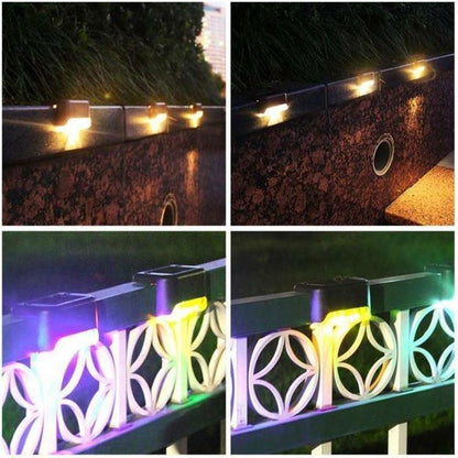 Outdoor Waterproof Stair Solar Lights (4 PCS) | Bowlift