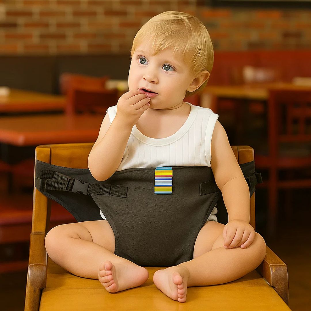 SeatGuard | Baby Chair Harness – Secure Adjustable Fit – Breathable Cotton Fabric – Portable Dining Safety Solution for Travelling Parents Kalsten