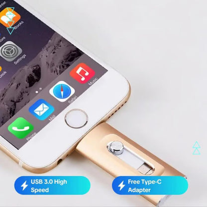 3-in-1 USB stick with large storage capacity for mobile phone and computer