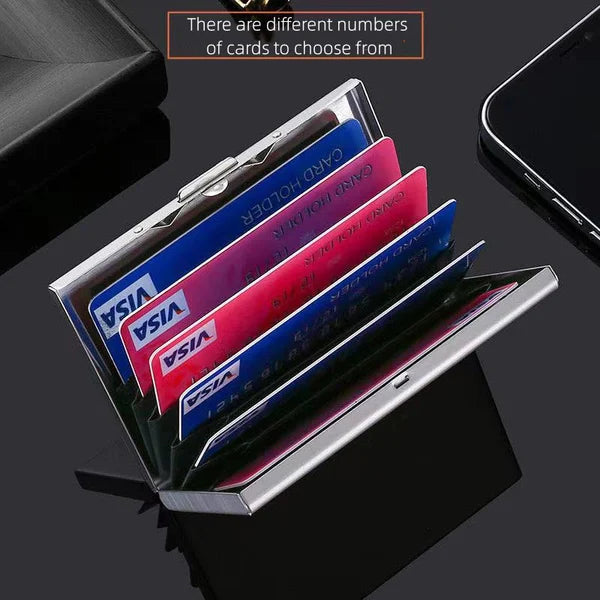 BowLift | Ultra-thin anti-theft brush anti-demagnetization metal card case