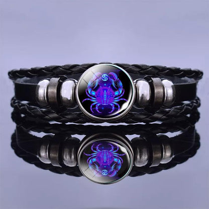 Bracelet with 12 zodiac signs