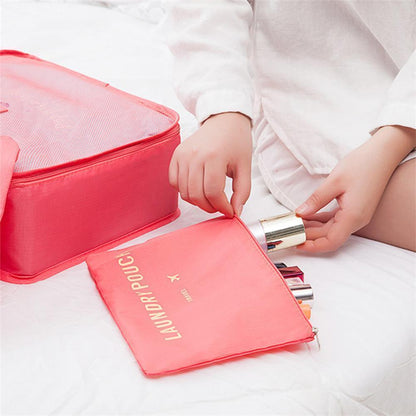 Travel clothing storage bag (1 Set, 6 Pieces)