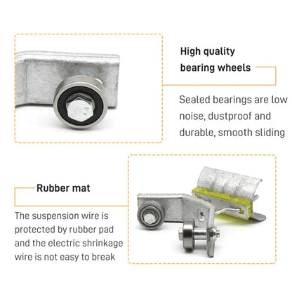 BowLift | Angle Iron Track Hanging Line Pulley