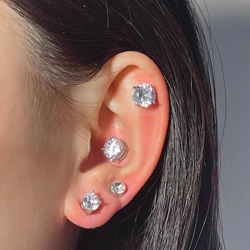 Karnz | Magnetic Zircon Stud Ear Clip
