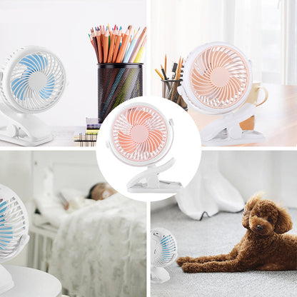 BowLift | Portable Clamp Fan with 360° Rotation – USB & Rechargeable Battery