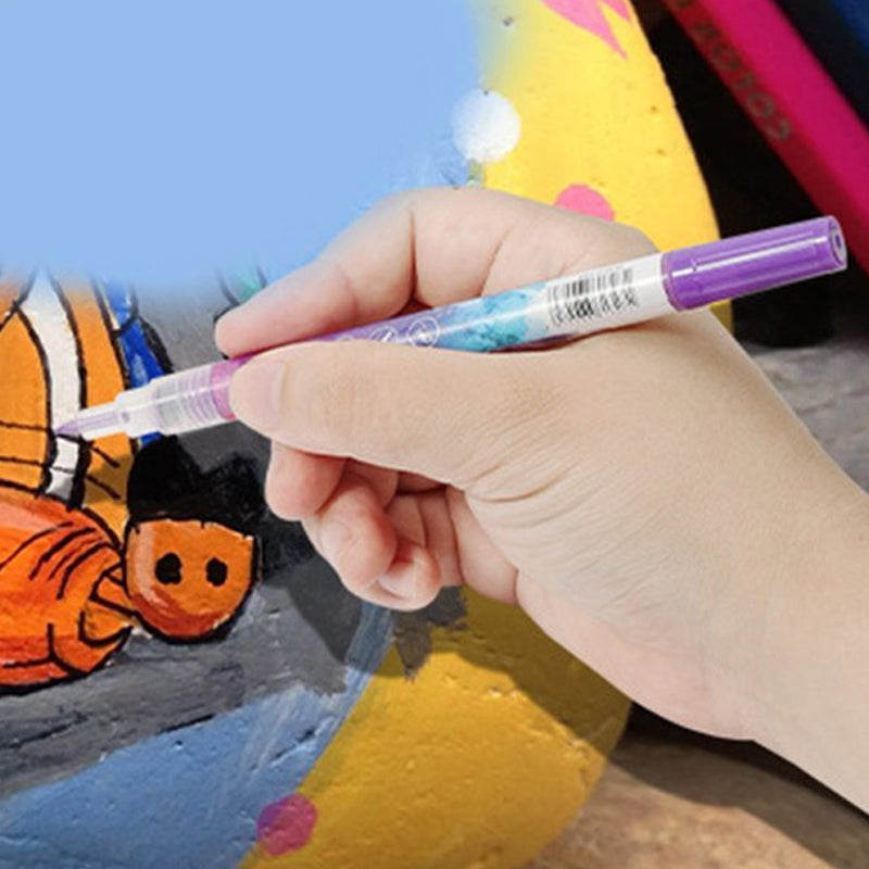 Skanto | 12-Color Ultra-Thin Curved Nail Pen