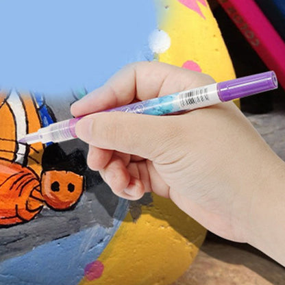 Skanto | 12-Color Ultra-Thin Curved Nail Pen