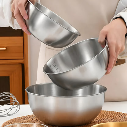 Skanto | 3-Piece Stainless Steel Mixing Bowl Set