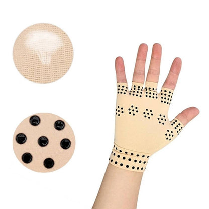 ThermaFlex Fingerless Arthritis Gloves | Magnetic Compression Gloves for Arthritis Pain Relief - Improved Circulation - Reduced Swelling Bowlift