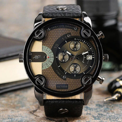 Skanto | Men's Fashion Large Dial Steel Bracelet Watch