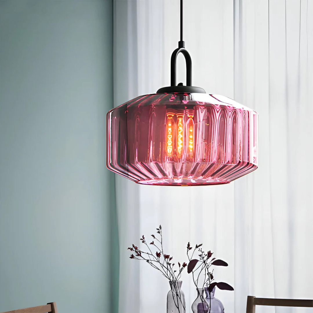 Skanto | Retro Colored Glass Pendant Lamp