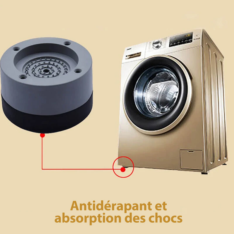 Non-slip and sound-absorbing washing machine feet | Bowlift
