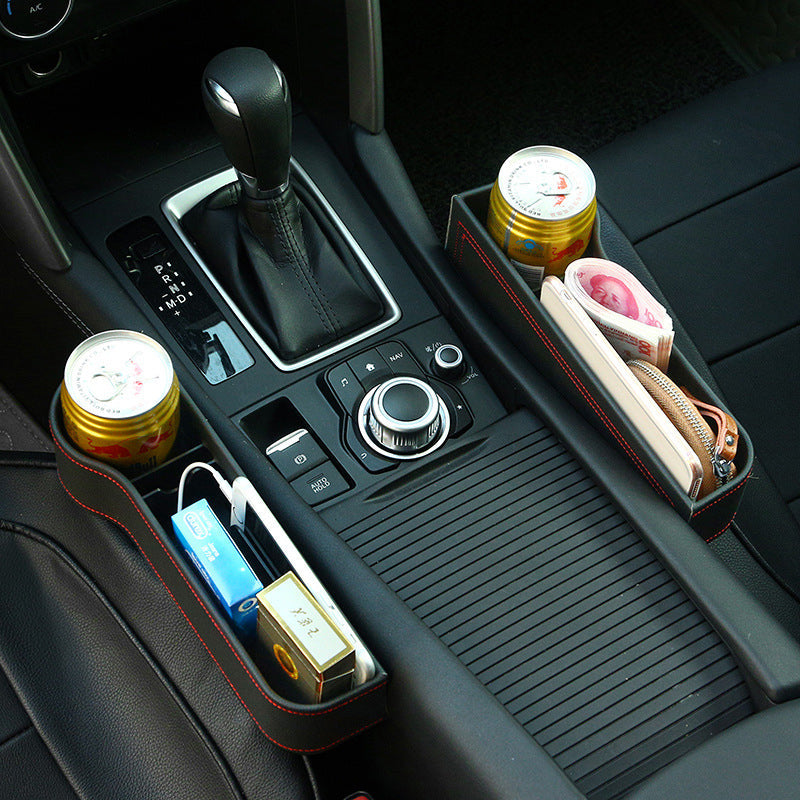 Multifunctional storage box for car seats