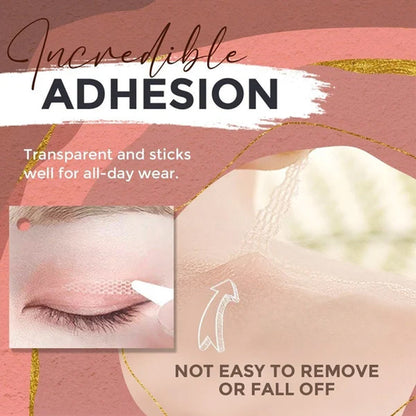 Adhesive-free, invisible double eyelid stickers