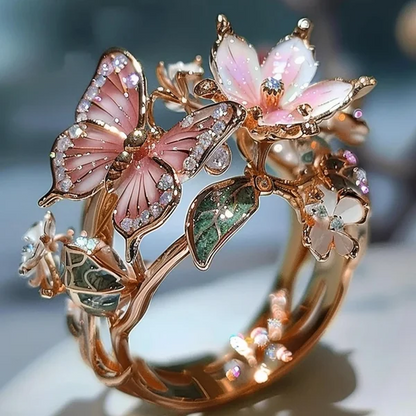 Butterfly flower ring | Bowlift