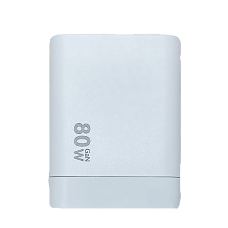 Brehn | 3 in 1 GaN Charger, scalable 80W MAX fast charging module with Type-C cable and 2 USB ports
