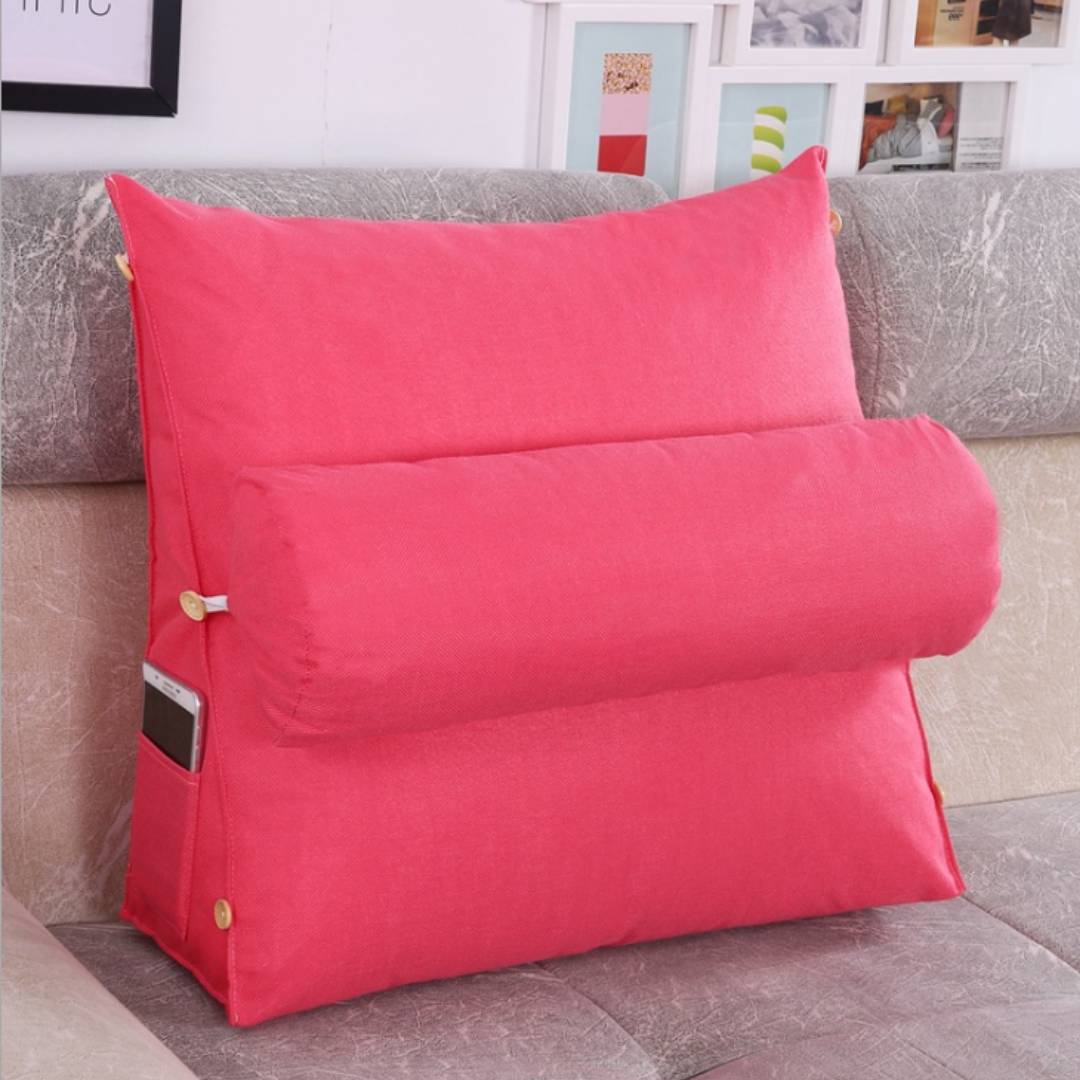 LoungeEase | Backrest Pillow for Reading and TV - Lumbar Support Adjustable Bed Pillow - Comfort Posture - Versatile Use Pillow Bowlift