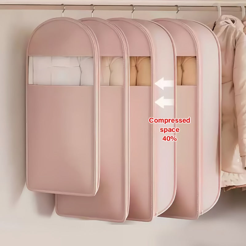 Skanto | Space-Saving Hanging Garment Bag with Self-Compressing Zipper