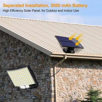 Skanto | 106 LED Outdoor Solar Security Light with Motion Sensor – Waterproof Wall Lamp for Garden, Driveway & Patio