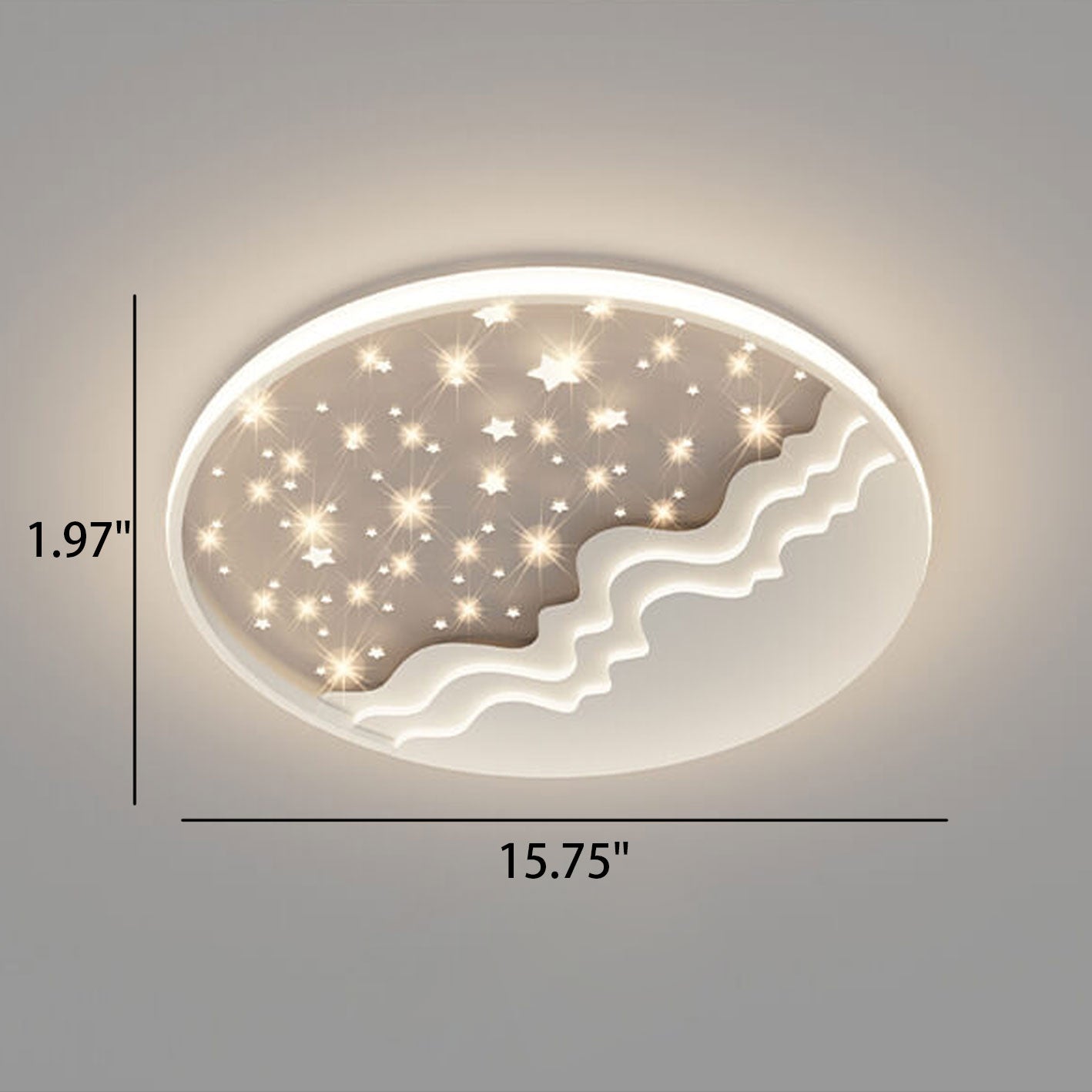 Frendorf | LunaAura LED ceiling light | Heavenly moon-star design