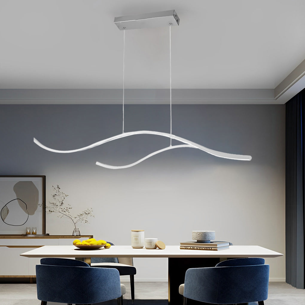 Skanto | Designer LED Ceiling Lamp with Wavy Curved Shape