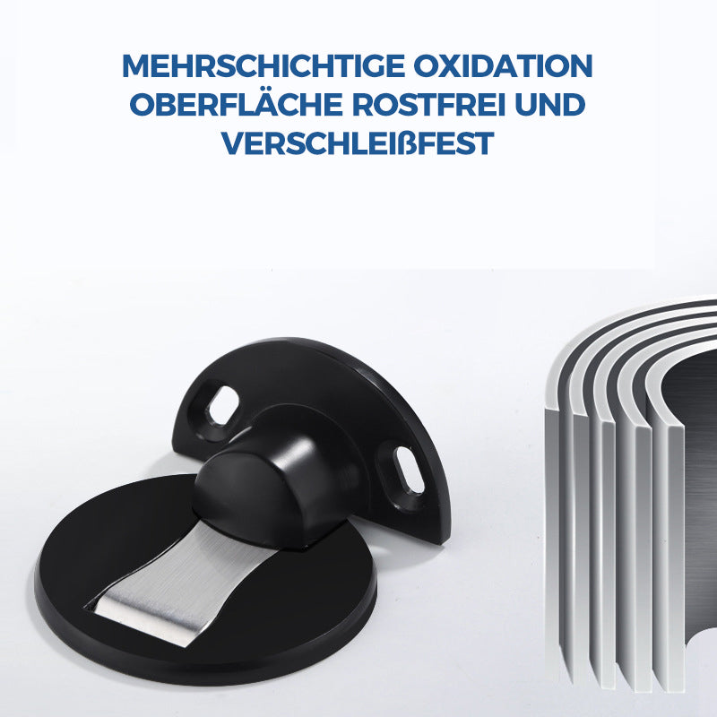 Invisible magnetic stainless steel door stop