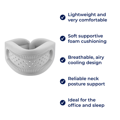 Lightweight Neck Support Brace – Foam Cushioning Breathable Design – Pain Relief for Office & Sleep Kalsten