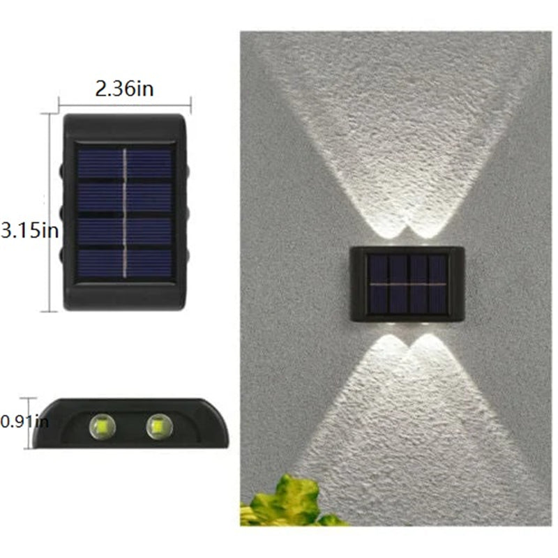 Skanto | Waterproof Solar-Powered Outdoor Patio Wall Light