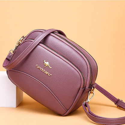 BowLift | Soft Leather Multi-Pocket Shoulder Bag