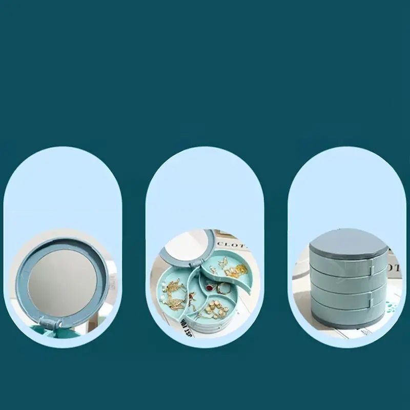 Brehn | Jewelry Box - 360° rotatable storage box for jewelry, maximum protection and organization