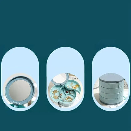 Brehn | Jewelry Box - 360° rotatable storage box for jewelry, maximum protection and organization