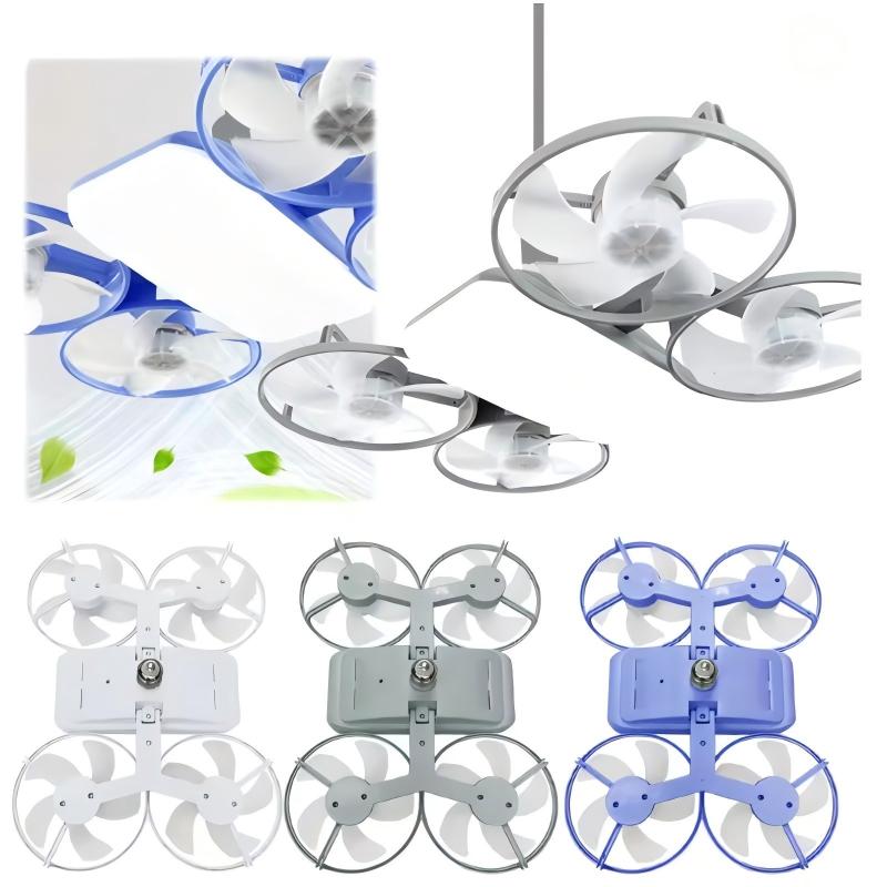 Modern ceiling fan with four blades and light | Karnz