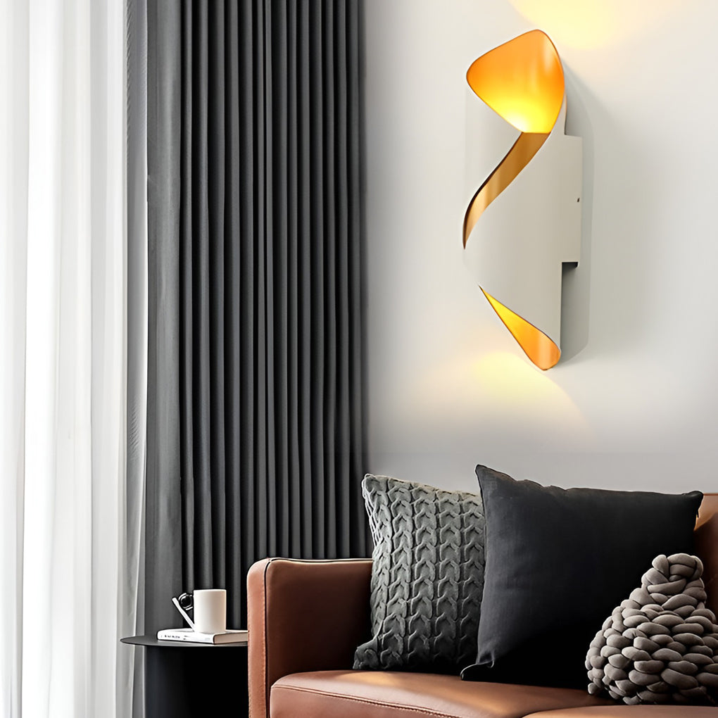 BowLift | Wall light modern black aluminium outdoor sconce