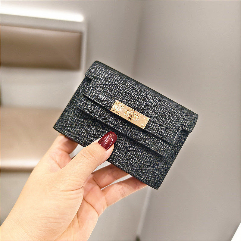 BowLift | Minimalist PU Leather Zipper Card Holder