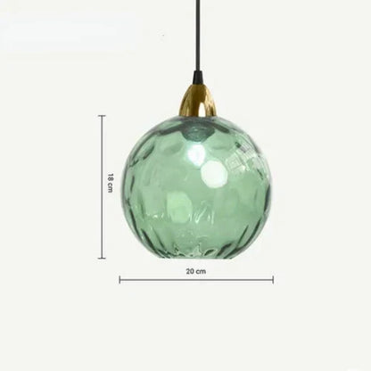 LumiSphere Pendant Lamp – Elegant Glass Sphere Lighting Skanto