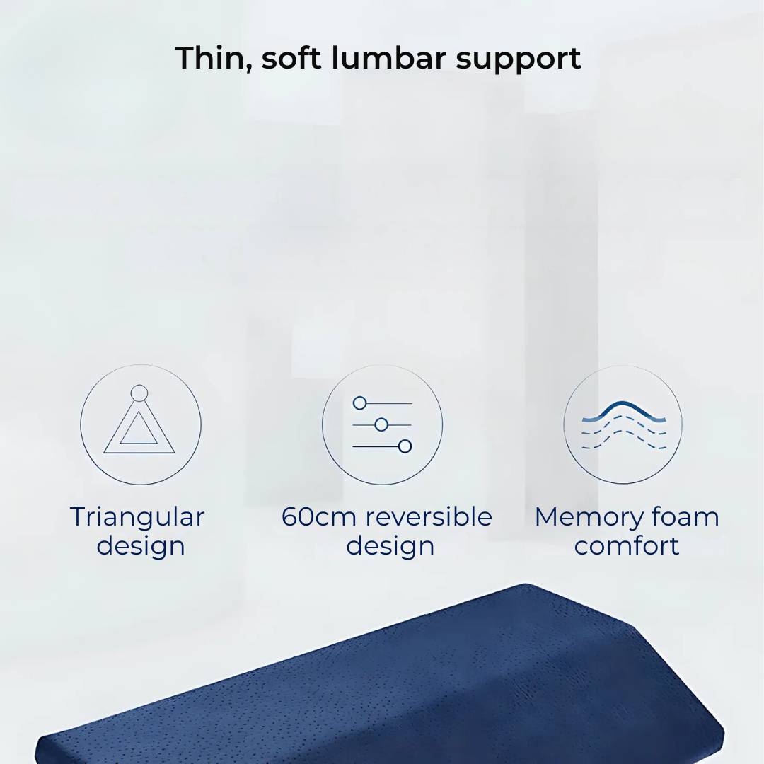 SleepAlign Lumbar Support Pillow for Sleeping | Relieves Back Pain - Improves Spinal Alignment -  Comfortable Pillow for Back Pain Relief Bowlift