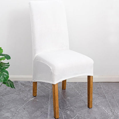 BowLift | Stretch Velvet XL Size Dining Chair Covers x4 | Soft. Stretchable & Non-Slip for Home Dining Room Decoration