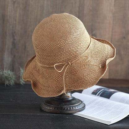 Skanto | Foldable Straw Hat, Sun Hat, Beach Hat, Fishing Hat